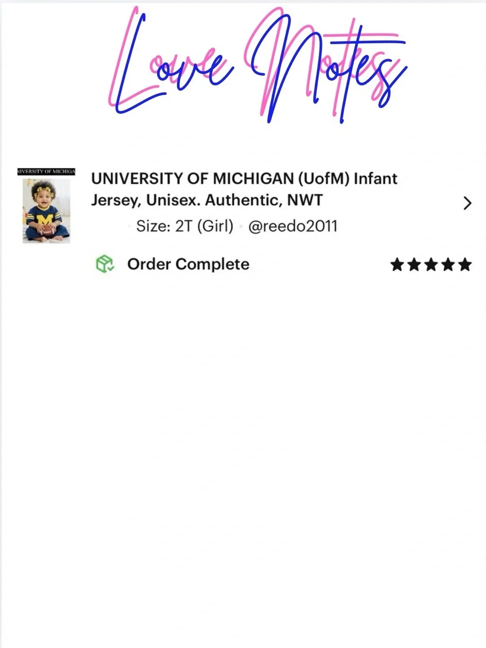 University of Michigan (UofM) Maze & Blue Infant Onesie. Authentic. Unisex. NWT